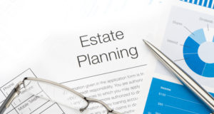 Close up of a Family Estate planning document
