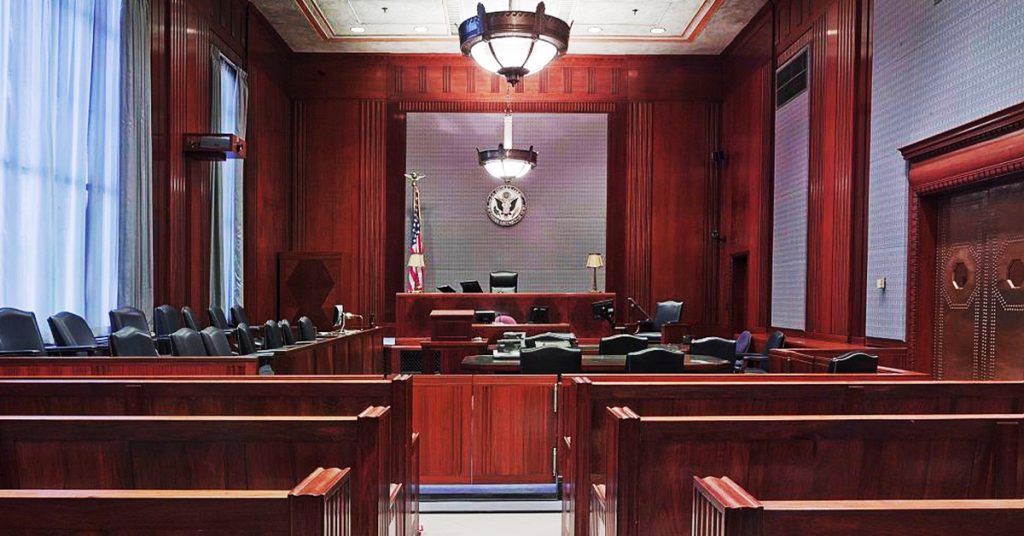 courtroom at the montgomery county pennsylvania courthouse