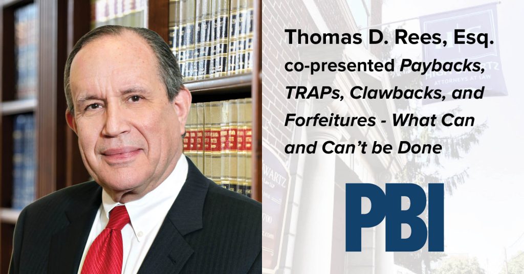 Thomas Rees Kaye Thomas D. Rees, Esq. Presents at PBI Employment Law Event